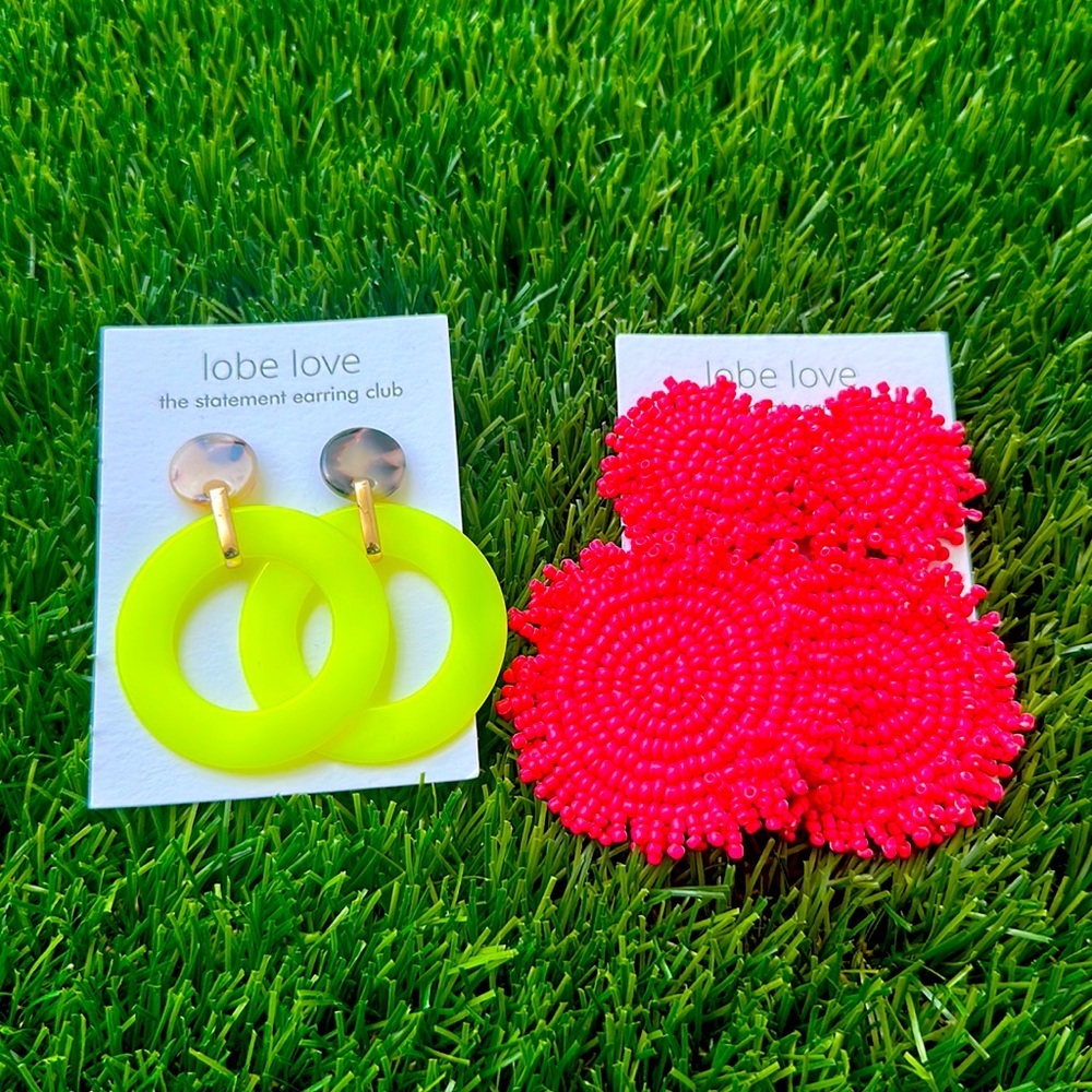 Fun and bright earrings
